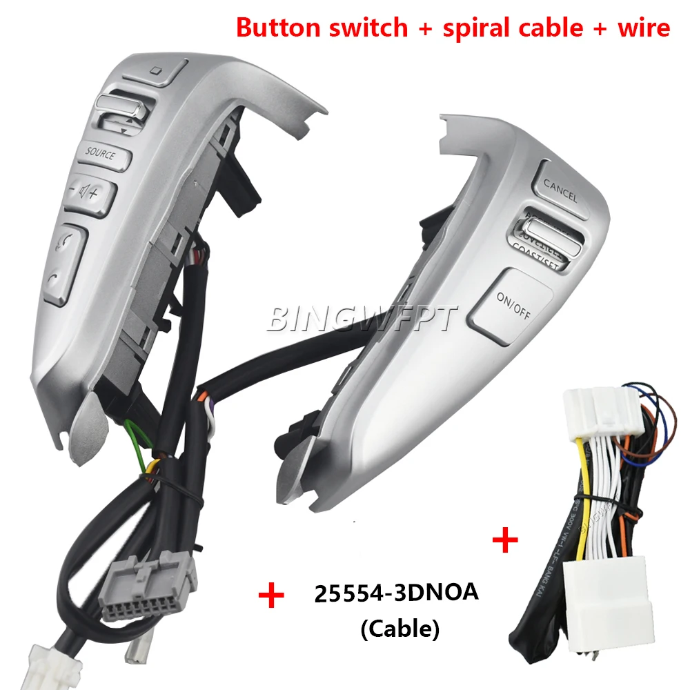 

ПЕРЕКЛЮЧАТЕЛЬ STEERING WHEEL CRUISE CONTROL BLUETOOTH С КАБЕЛЕМ для NISSAN TIIDA SENTRA SUNNY Livina ALMERA CUBE VERSA ПРИМЕЧАНИЕ 13-15