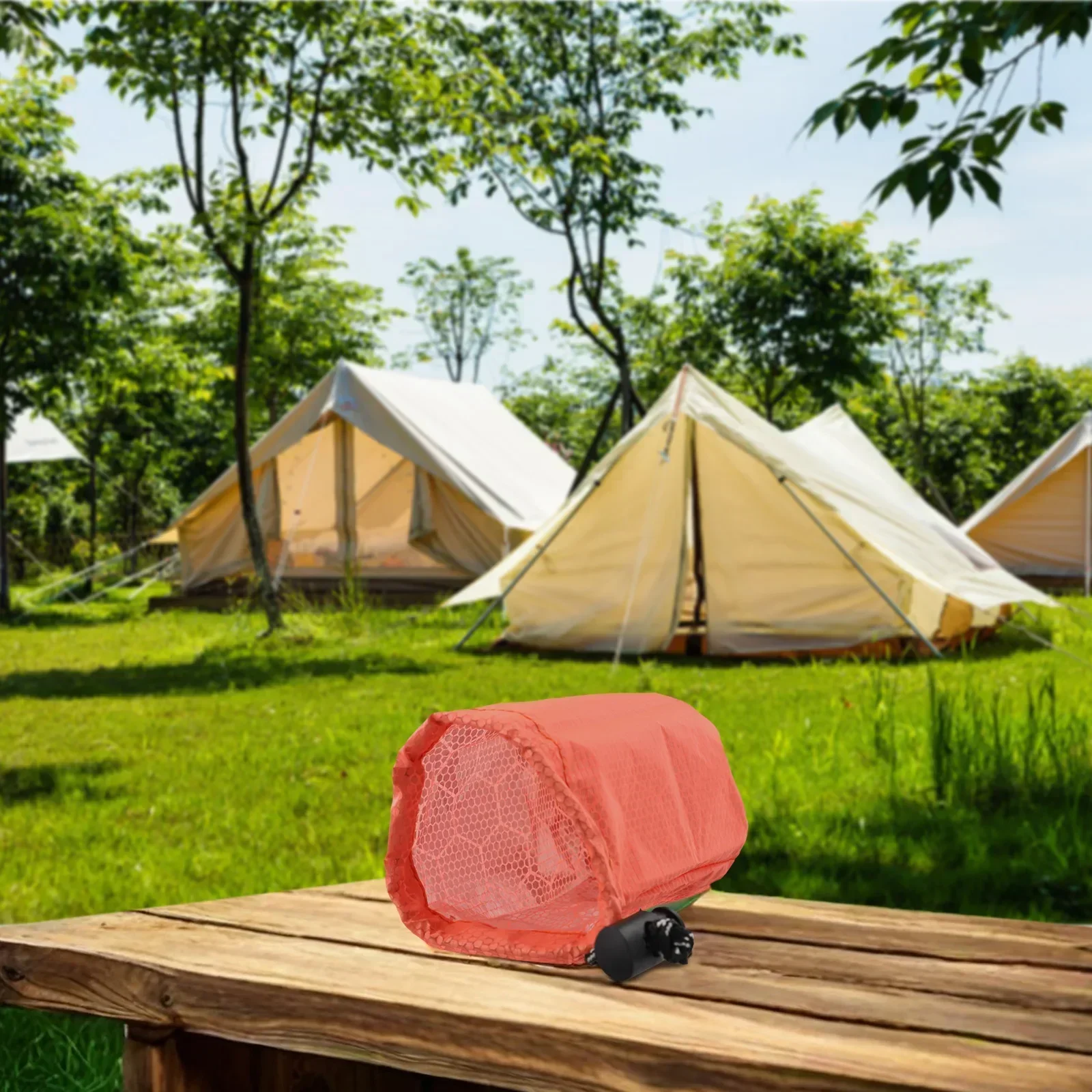 1 шт. оранжевый/армейский зеленый спальный мешок сумка для хранения