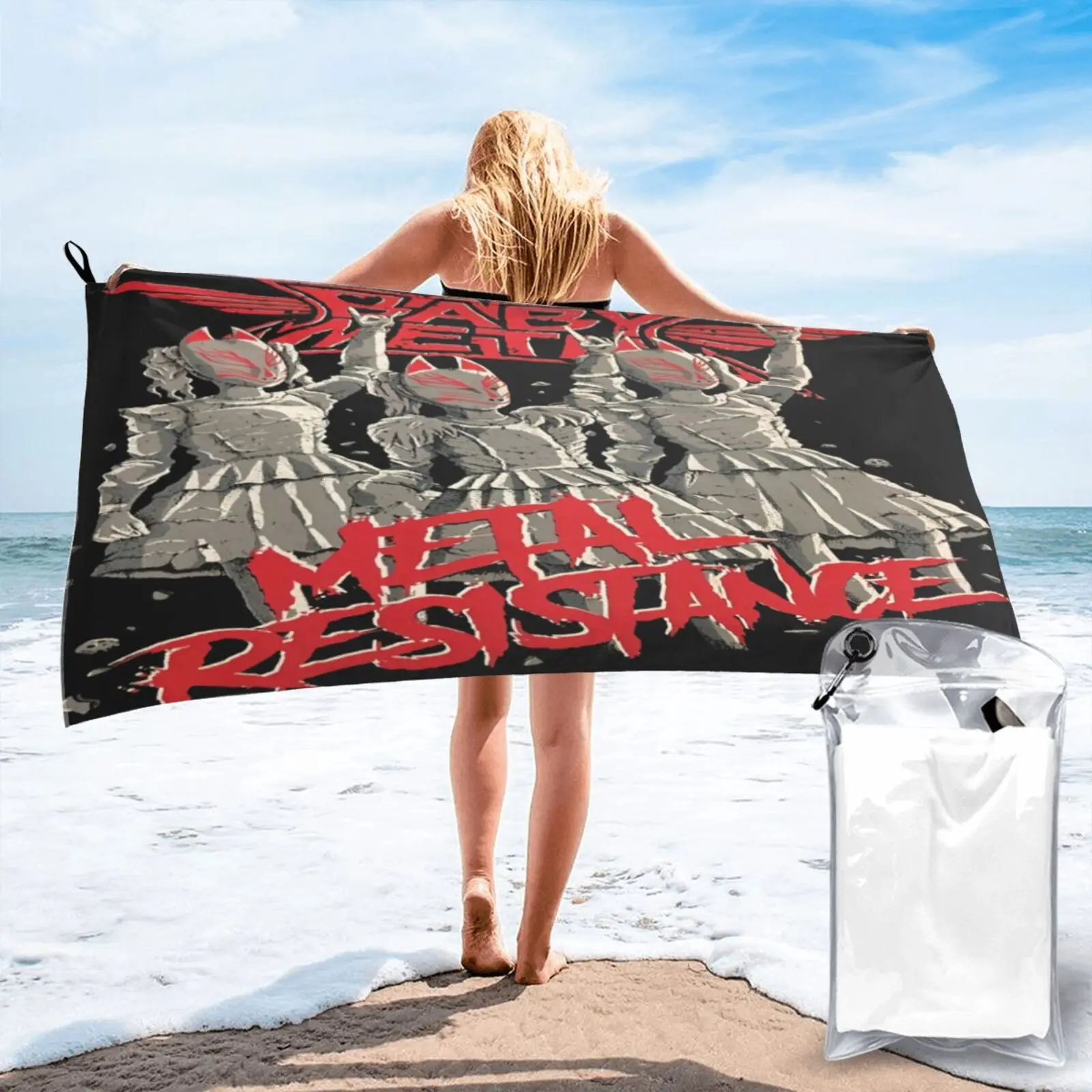 

Baby Metal Su Yui Moa Tour Beach Towel Bathroom Furniture Sets For Bath Bathroom Products Towel Bath Sea Beach Towel Beachwear