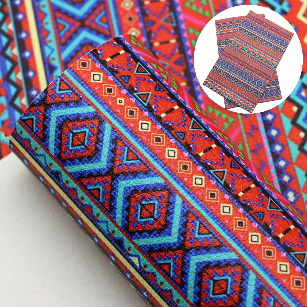 20*33 см Личи узор полосатый Племенной рисунок листы из искусственной кожи мягкая