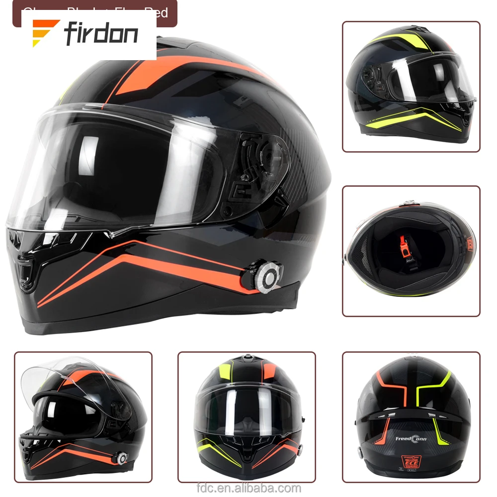 Freedconn DOT BM22 Анфас Беспроводной 1000M 6 гонщиков с поддержкой FM-радио Защитный умный