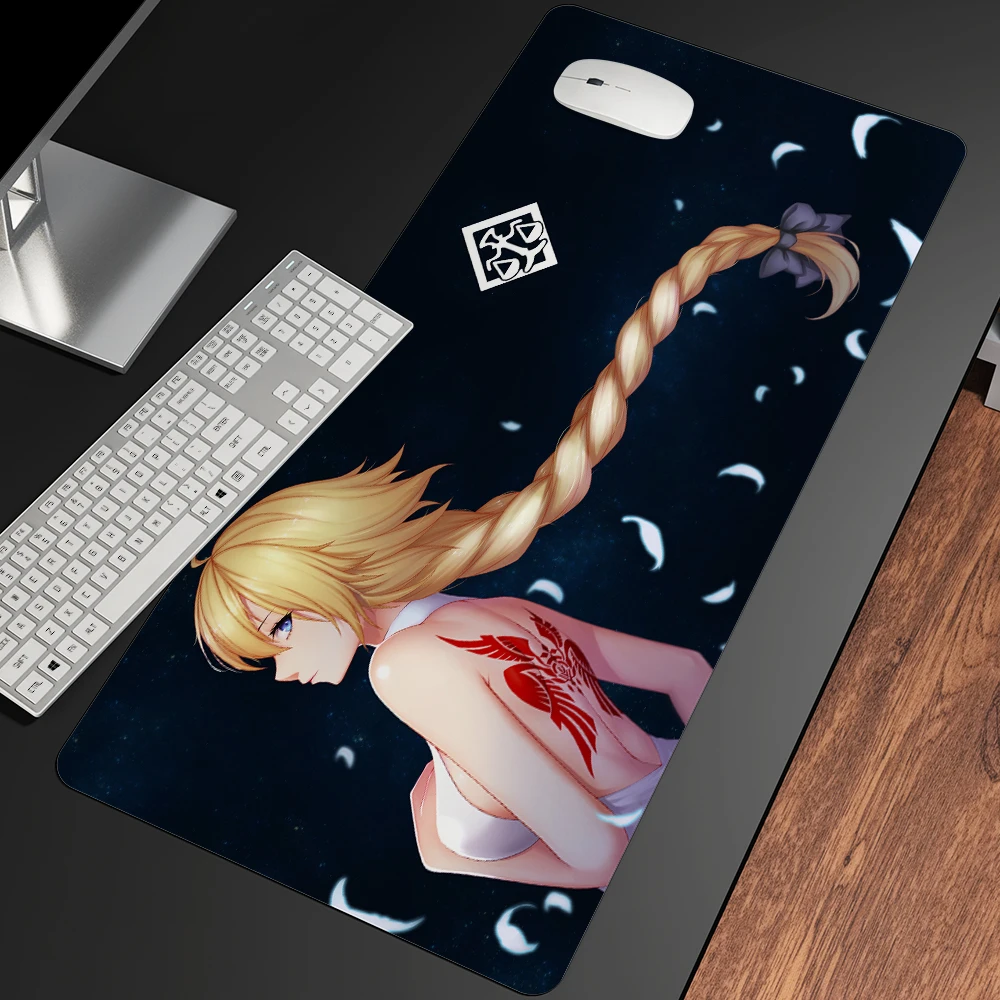 

Cute Mouse Pad Anime Large Mousepad Gamer Computer Kawaii Keyboard Table Mat Rubber Anti Slip Mat Xxl 900x400mm
