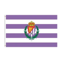 90x150cm real valladolid fc flag polyester printed football team for decoration