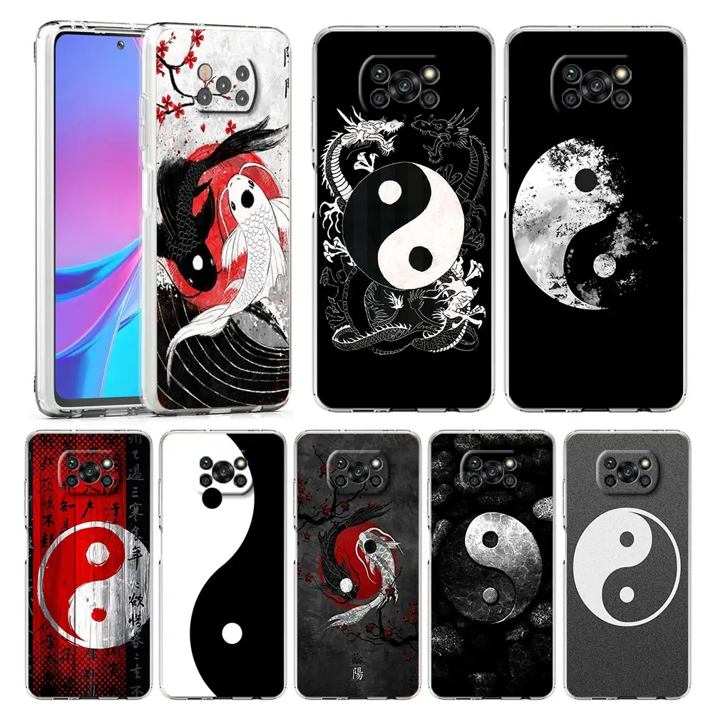 

Luxury Yin Yang Print for Xiaomi Poco X3 Pro 5G F3 GT M3 M4 X4 Soft TPU funda Cover for poco X3 NFC Capa Phone Case Shell Caso