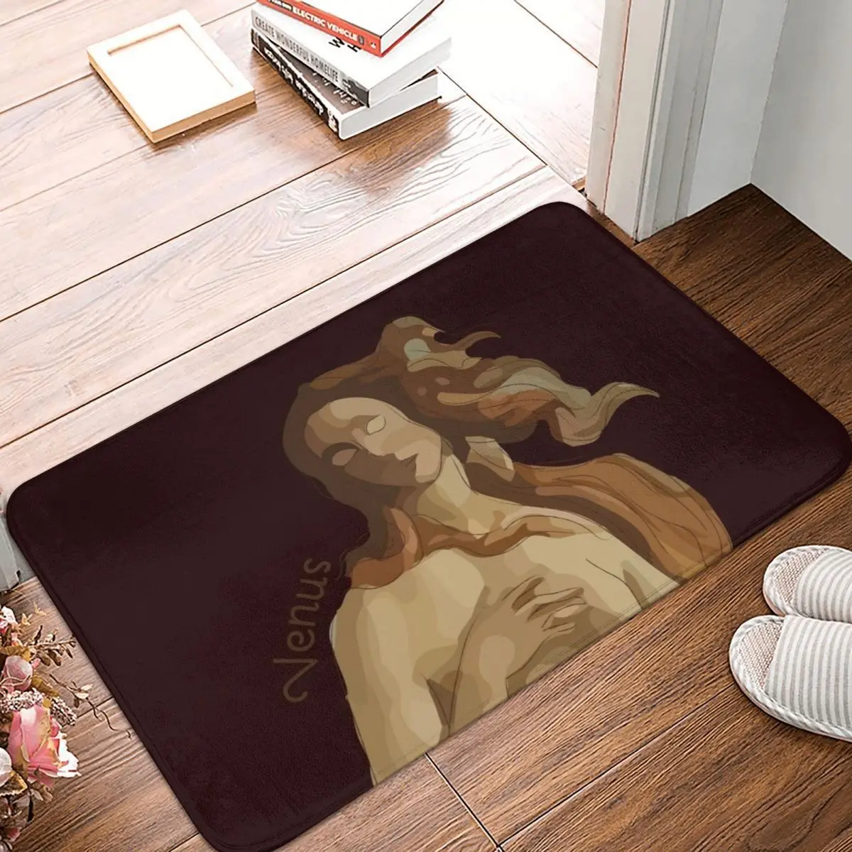 

Venus - Beauty Goddess Bath Door Mat Greek Mythology Rug Carpet Decor Entrance Living Room Home Kitchen Bedroom Non-slip Dancing