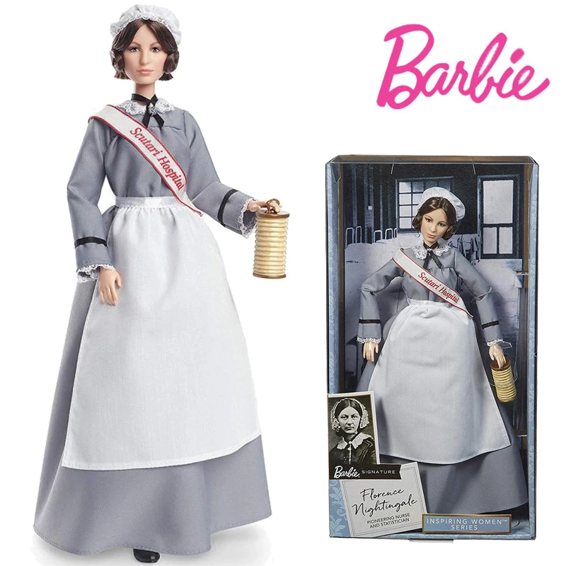 

Barbie Dolls Model Toys GHT87 Inspiring Women Series Pop Nurse Florence Nightingale Collectible Pop Toy for Girl Best Gift GHT87