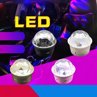 led dj lights rotating disco ball stage light rgb usb rechargable voice activated mini projector sound party car new year lamp