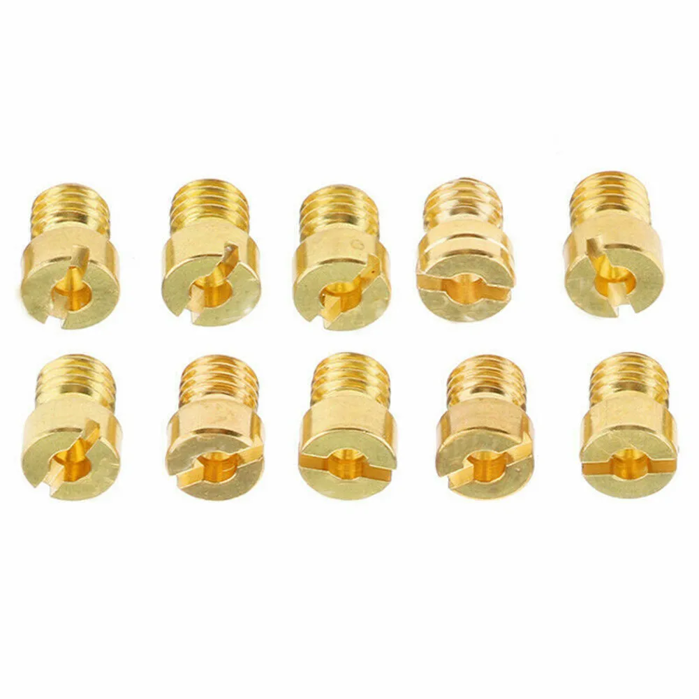 

10pcs/Set Main Jet For Simson Spatz Schwalbe Carburetor Vice Nozzle 5mm 60-105 Durable Fuel Carburetors Accessories
