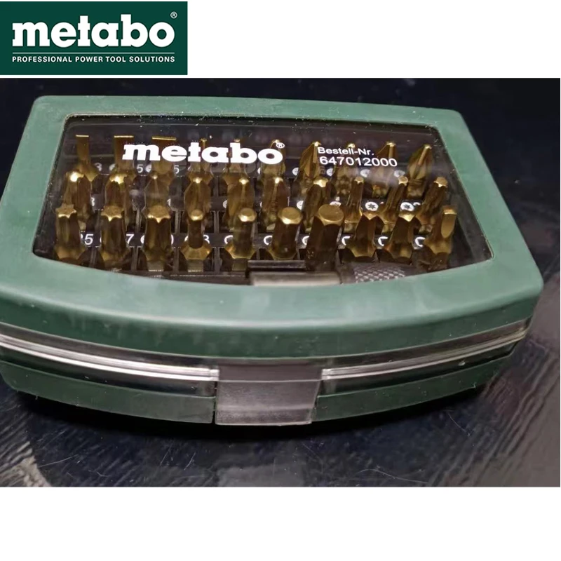 Набор бит для отвертки Metabo в коробке 31 шт. из легированной стали аксессуары