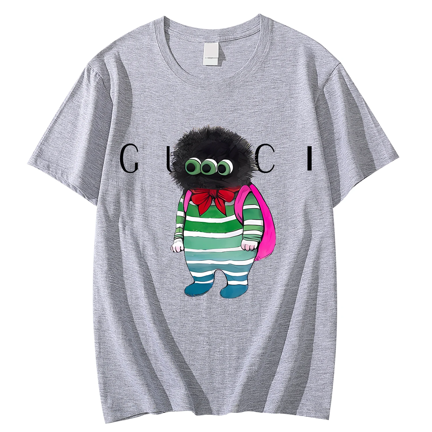 

2023 New Luxury For Women's Sports High-Quality Summer T-shirt 100% Cotton Hdgehog Printed Casual Oversized Shirt Free Shipping