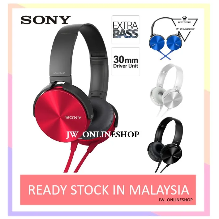

NEW Original MDR-XB450AP EXTRA BASS Stereo Headphone headset XB 450 XB450