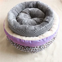 pet cushion bed winter plush nest soft pets sofa kennel animal household indoor round pad mat