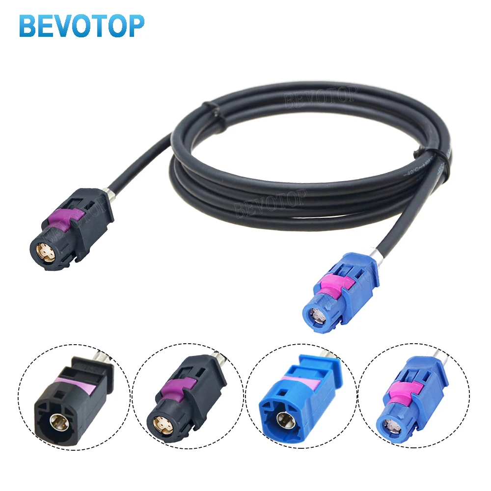 Фото HSD Black A to Blue C 4-контактный разъем Высокоскоростной видеокабель LVDS GPS MIB Экран Dacar 535 4-жильный кабель для BMW Audi Mercedes Car №1