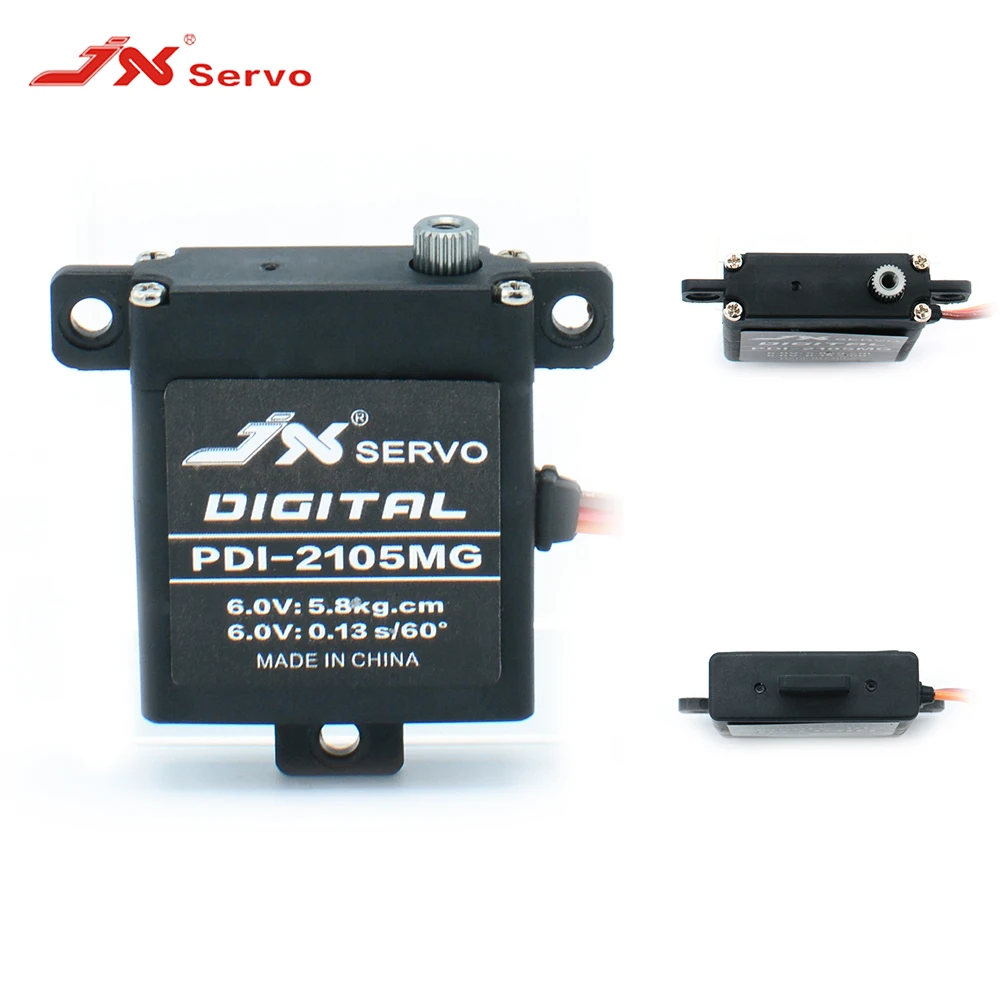 Металлическая Шестерня JX PDI-2105MG 5,8 Кг, мини сервопривод, микро цифровой двигатель для радиоуправляемого самолета с неподвижным крылом, модели вертолета, игрушечная деталь