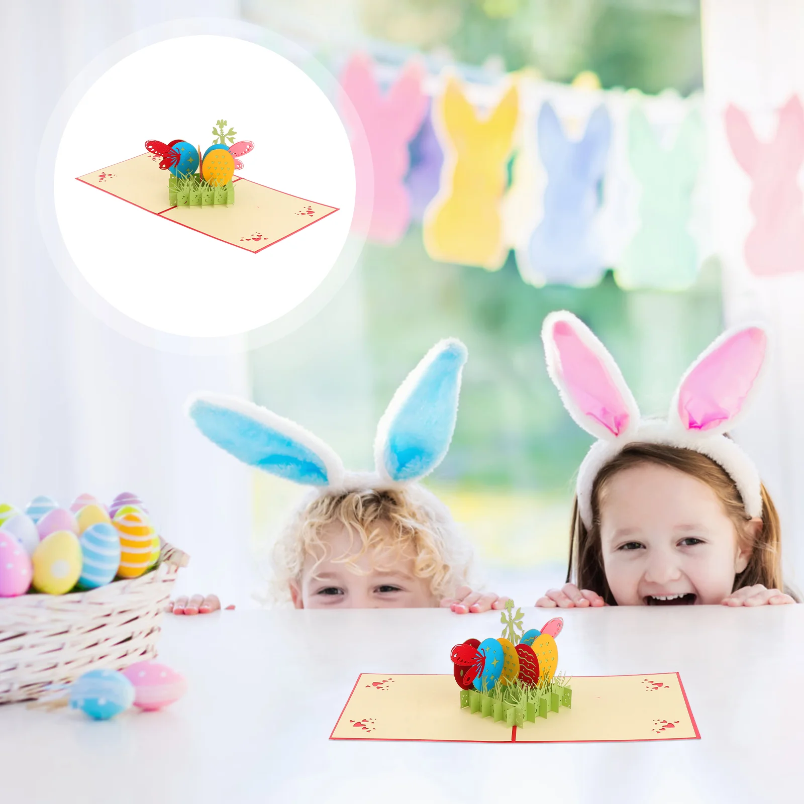 

Easter Greetingspring Christmas Diy 3Dreligious Postcards Happy Invitation Blessing Bunnymaking Kits Rabbit Gift Note Craft