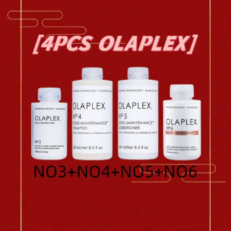 

OLAPLEX Original No.3/4/5/6 Set Hair Shampoo Conditioner Smoother and Nursing Bonding Oil Enhancement Suitable for All Hair 4pcs