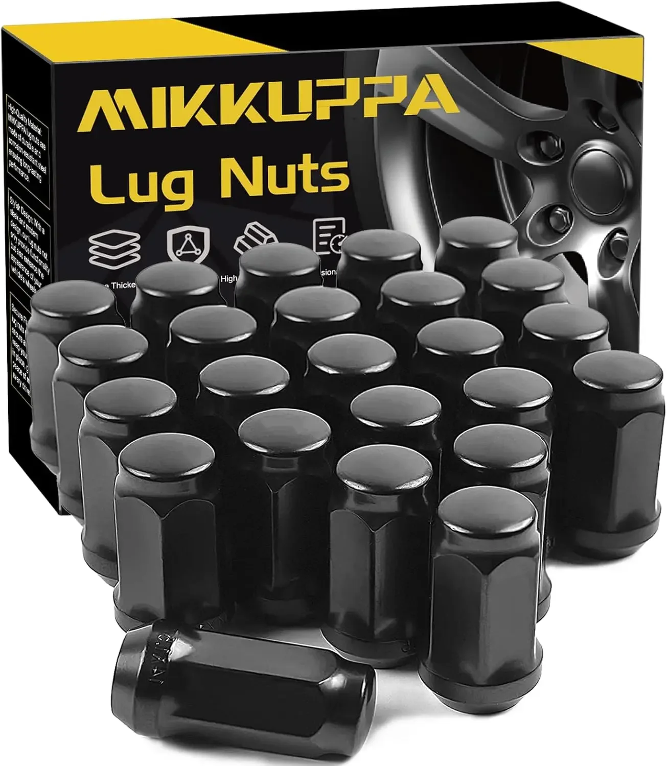 MIKKUPPA 24 шт. M14x1 5 узкие гайки с проушинами-3/4 дюйма шестигранные высота 1 8 ширина 0 9