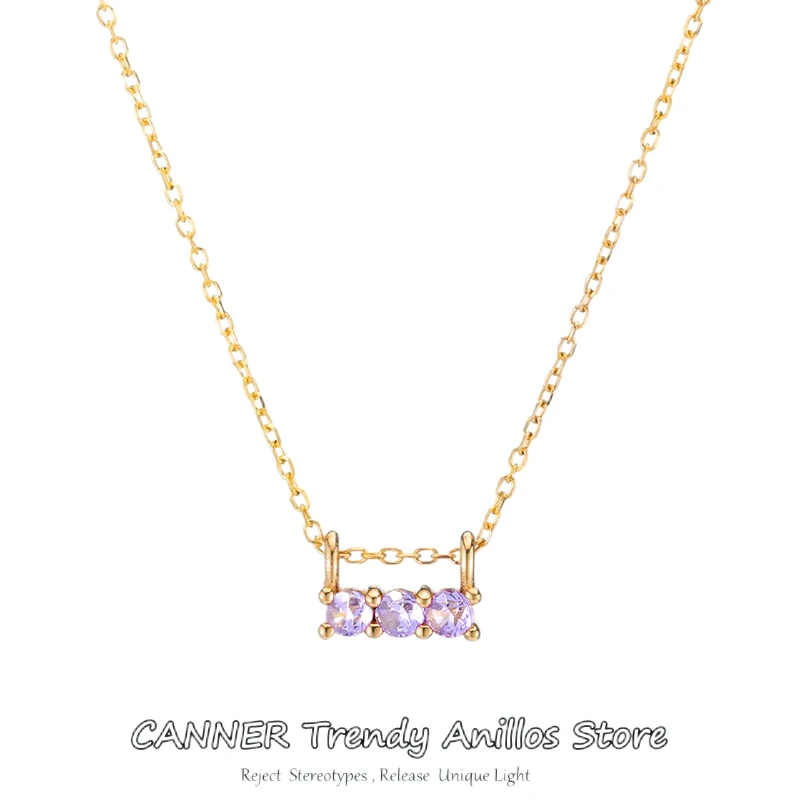 

Женское украшение из серебра 925 пробы с фиолетовым кристаллом