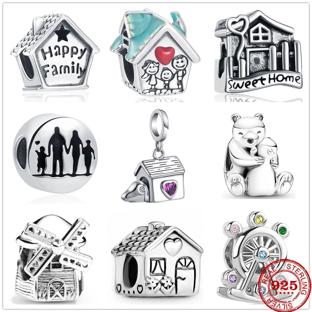 Женский шарм-браслет «Счастливая любовь», серебро 925 пробы