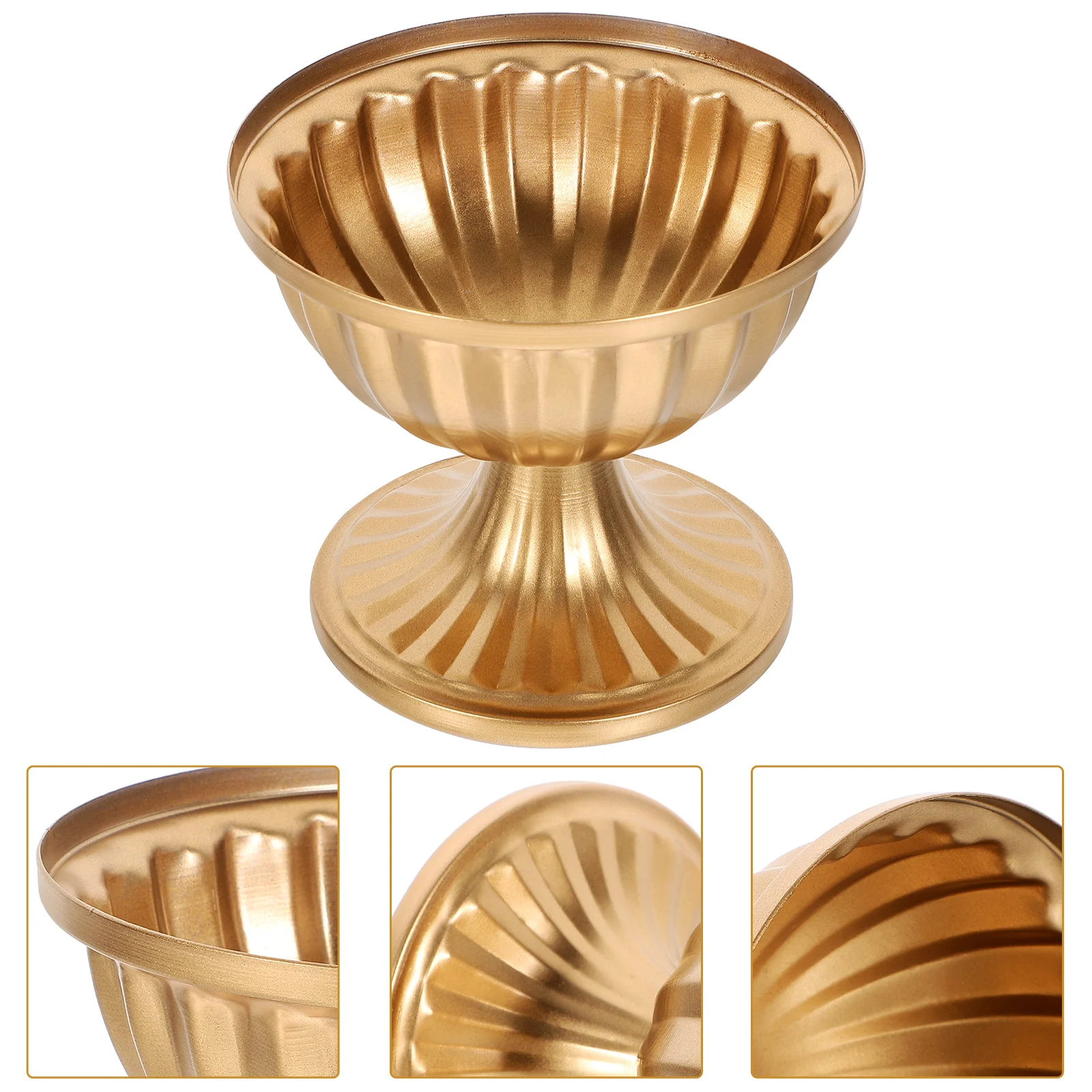 

European Style Metal Urn Vase Wedding Table Flower Arrangement Vase Flower Holder