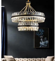 modern decorative luxury living room crystal pendant lamp d50cm led nordic creative restaurant chandelier bedroom hanging lamps