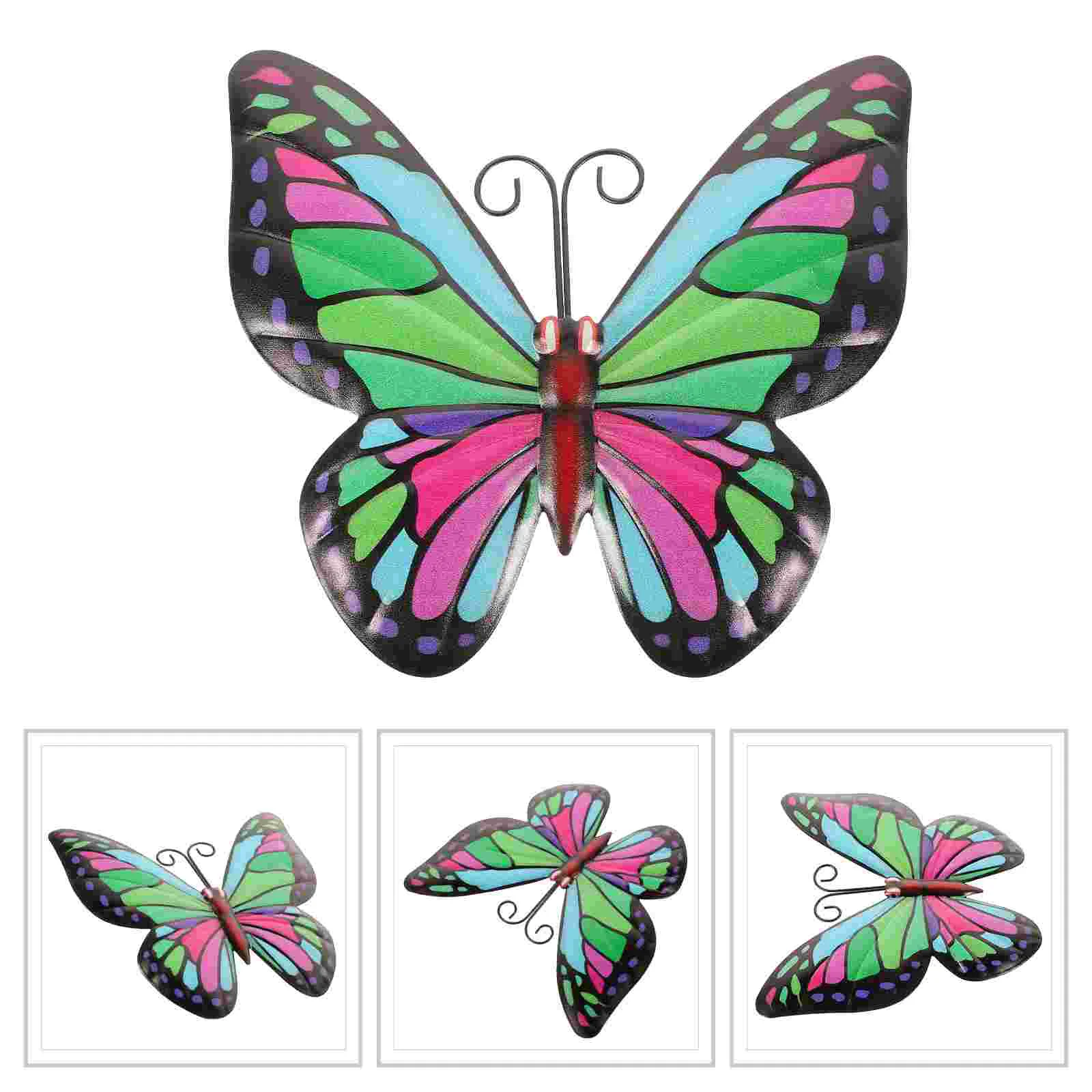 

Butterfly Wall Hanging Metal Decor Crafts Outdoor Iron Butterflies Sculpture