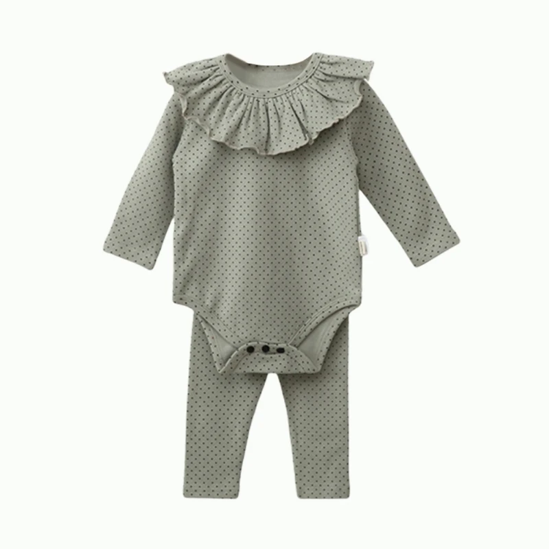 

Детский комбинезон в горошек, с длинным рукавом, на возраст 0-18 месяцев