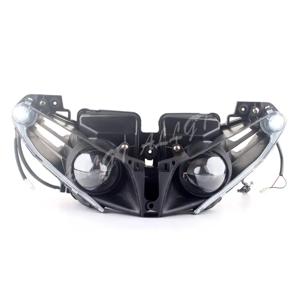

ALLGT передняя фара мотоцикла, фара для YAMAHA YZF R1 2013 2014, прозрачная Новинка