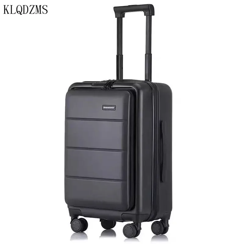 

Чемодан на колесиках KLQDZMS 20 дюймов, 22 дюйма, 24 дюйма, 26 дюймов из АБС-пластика для ноутбука, деловой Дорожный чемодан на колесиках