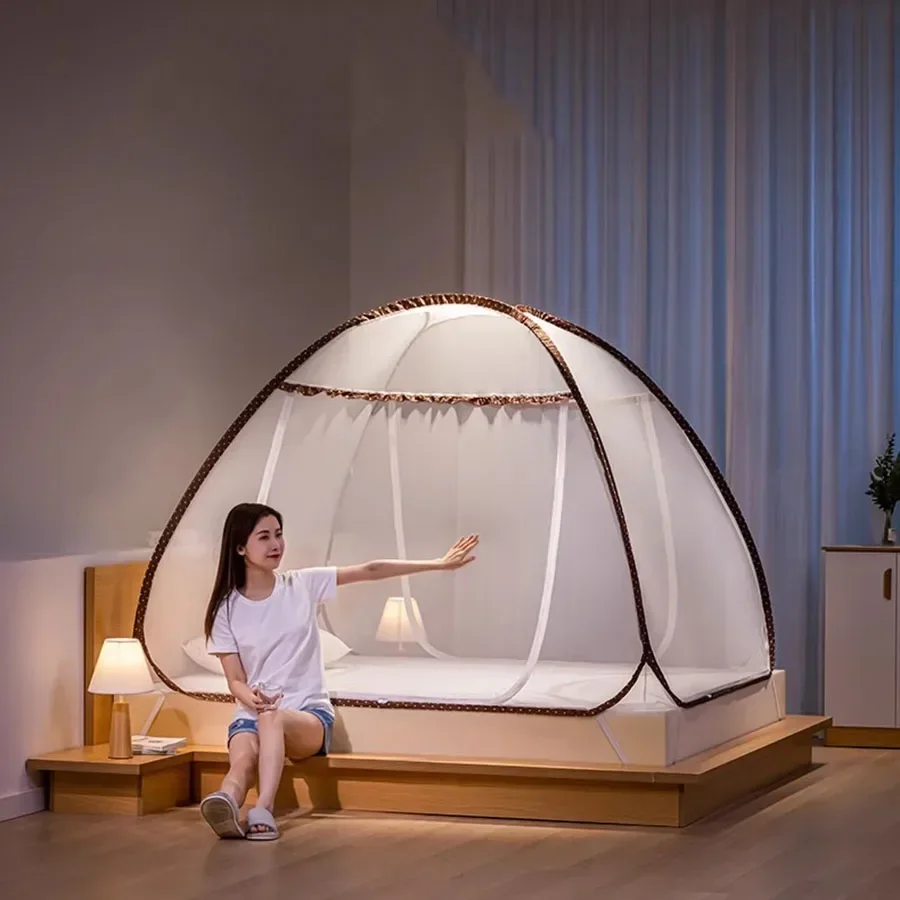 Складная москитная сетка для кровати принцесса защита от гвоздей портативная