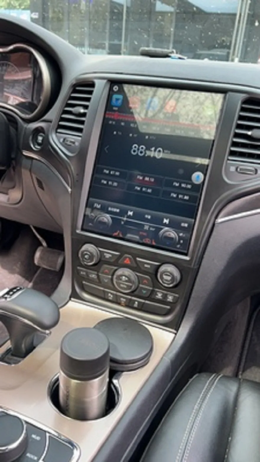128G Android 11 Tesla стиль для Jeep Grand Cherokee 2014 2015 -2018 Авто Радио стерео автомобильный мультимедийный плеер Видео навигация GPS