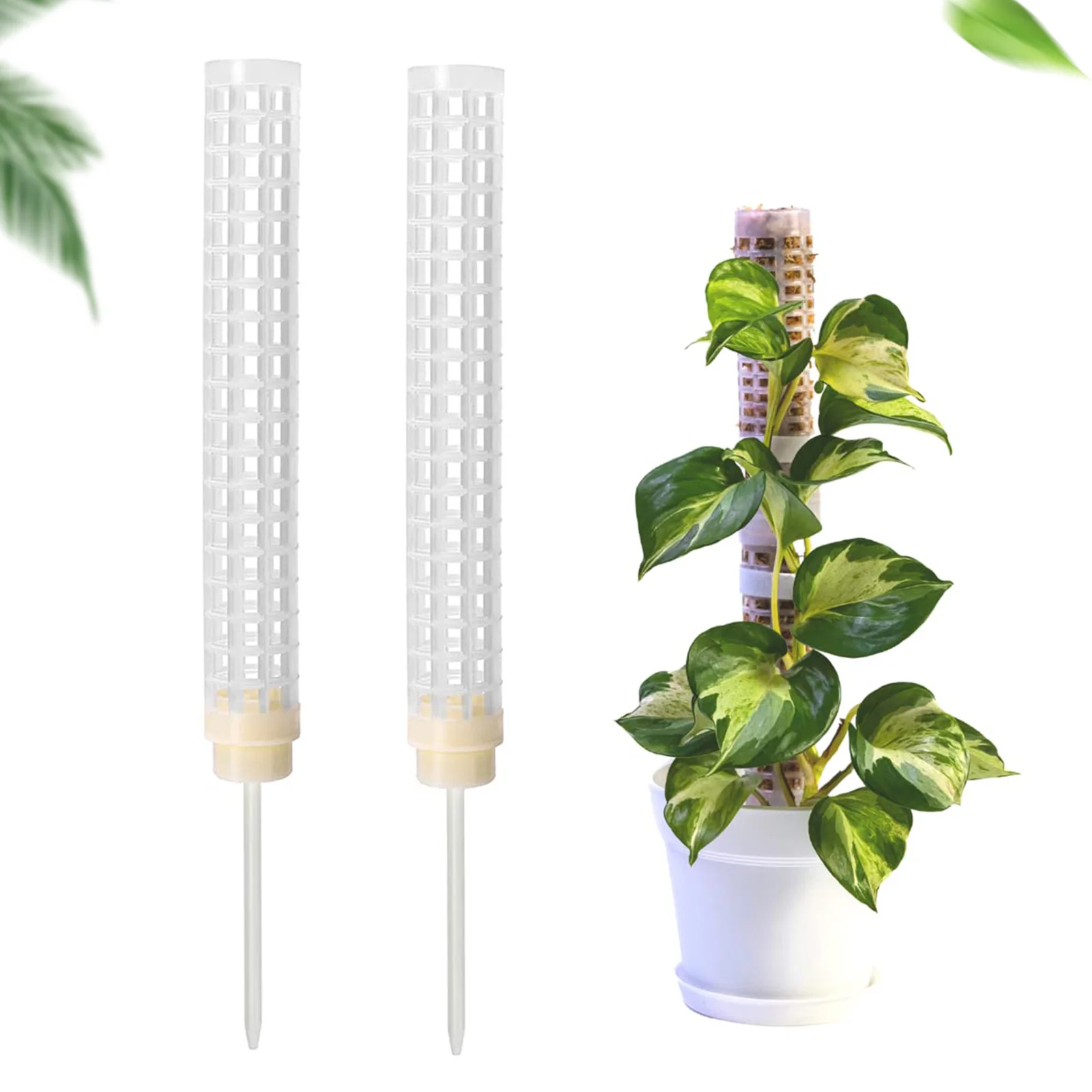 

Moss Pole For Plants Stackable Moss Totem Pole For Indoor Plants Translucent Plant Support For Potted Plants Climbing Plants