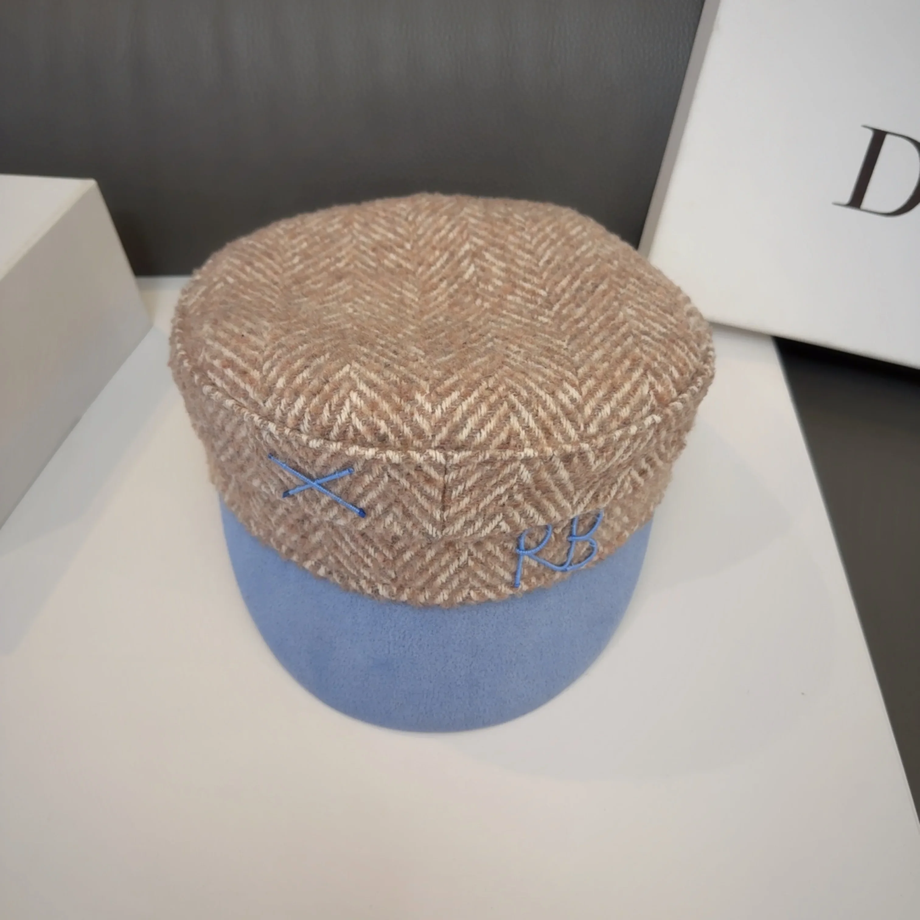 Бренд-дизайнер Новое поступление осенне-зимние теплые кепки газетчика шерстяная