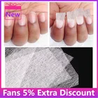 Шелковое стекловолокно для наращивания ногтей, нетканый шелк, УФ-гель, наращивание ногтей, французский аксессуары для самостоятельного маникюра, 1020 шт.