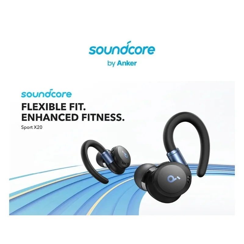 Фото Soundcore By Anker Sport X20 True Wireless Sports с шумоподавлением и тяжелыми басами, водонепроницаемые и пыленепроницаемые Bluetooth-наушники №1