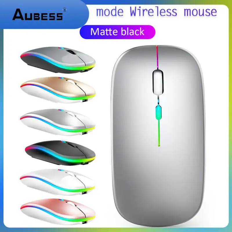 

Opto-electronic 1600dpi Wireless Mouse Slim Design Gaming Mouse 2.4g Silent Mice Computer Accessories Portable Rechargeable