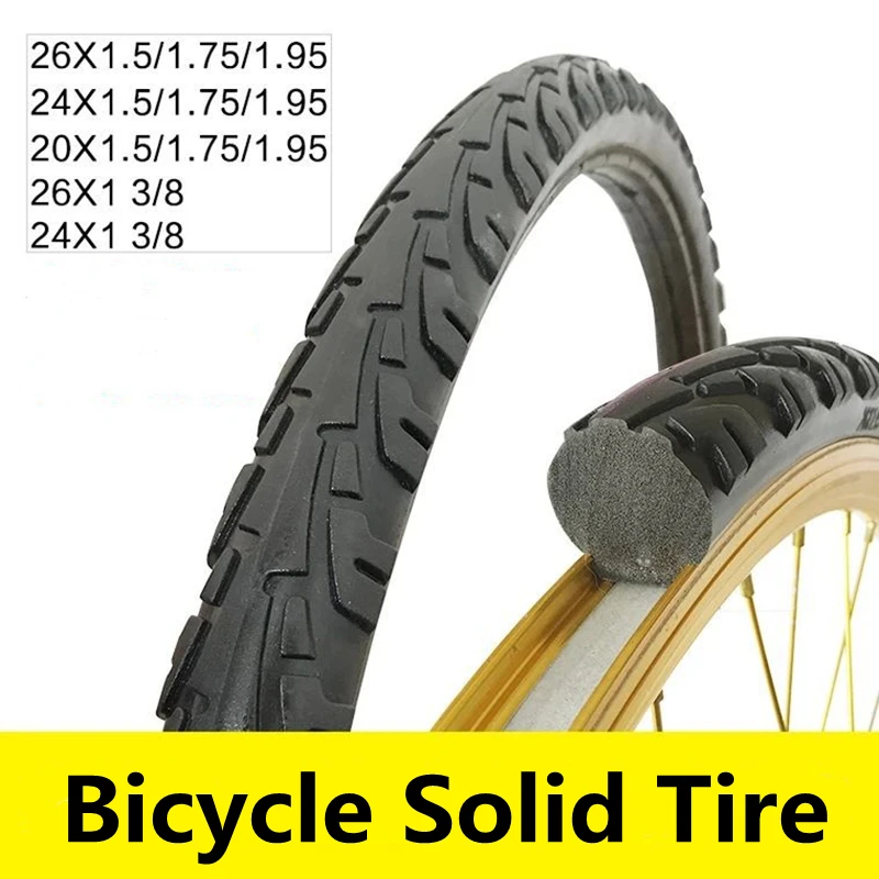 Solid Tire 20/24/26 Inch X1.50/1.95/1 3/8 Bicycle Solid Tire