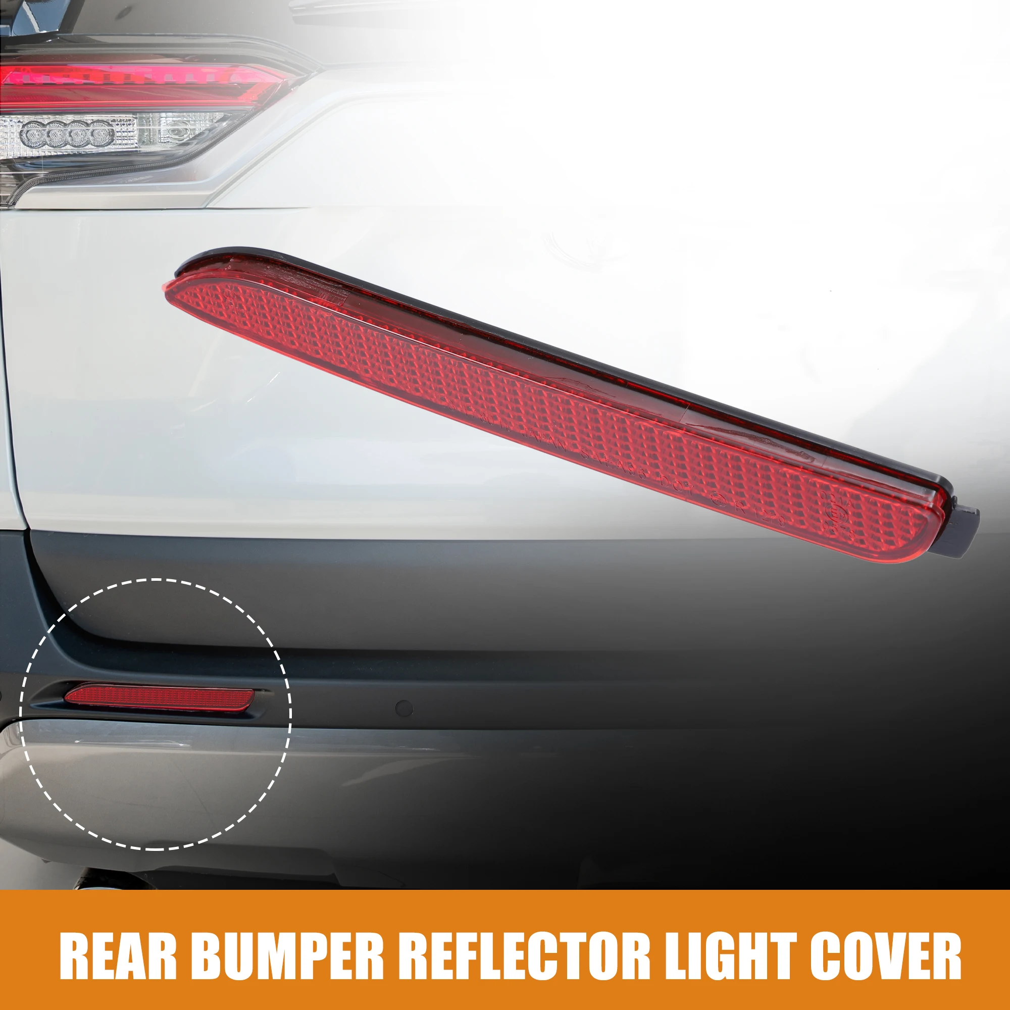 Uxcell задний левый правый бампер рефлекторная Обложка для Toyota RAV4 2019-2021 Lexus RC300 2016-2021