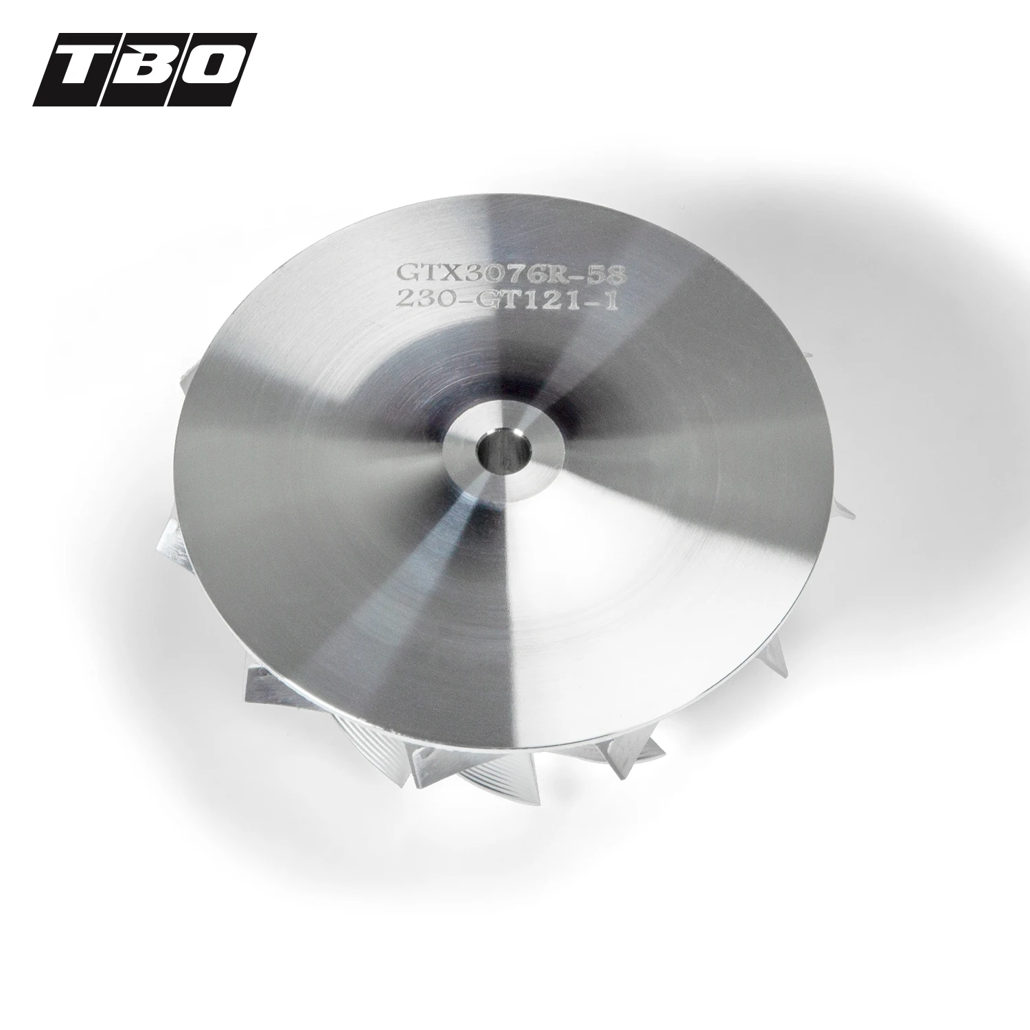 GT Series GTX3076R-58 Trubo Billet Кованое колесо компрессора Заготовка 58x76 мм 11 + 0 Переднее