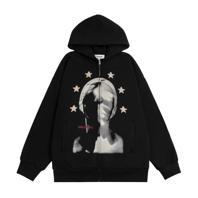 Модная одежда в стиле хип-хоп Y2k новинка 2023 уличная оверсайз для пар эстетический