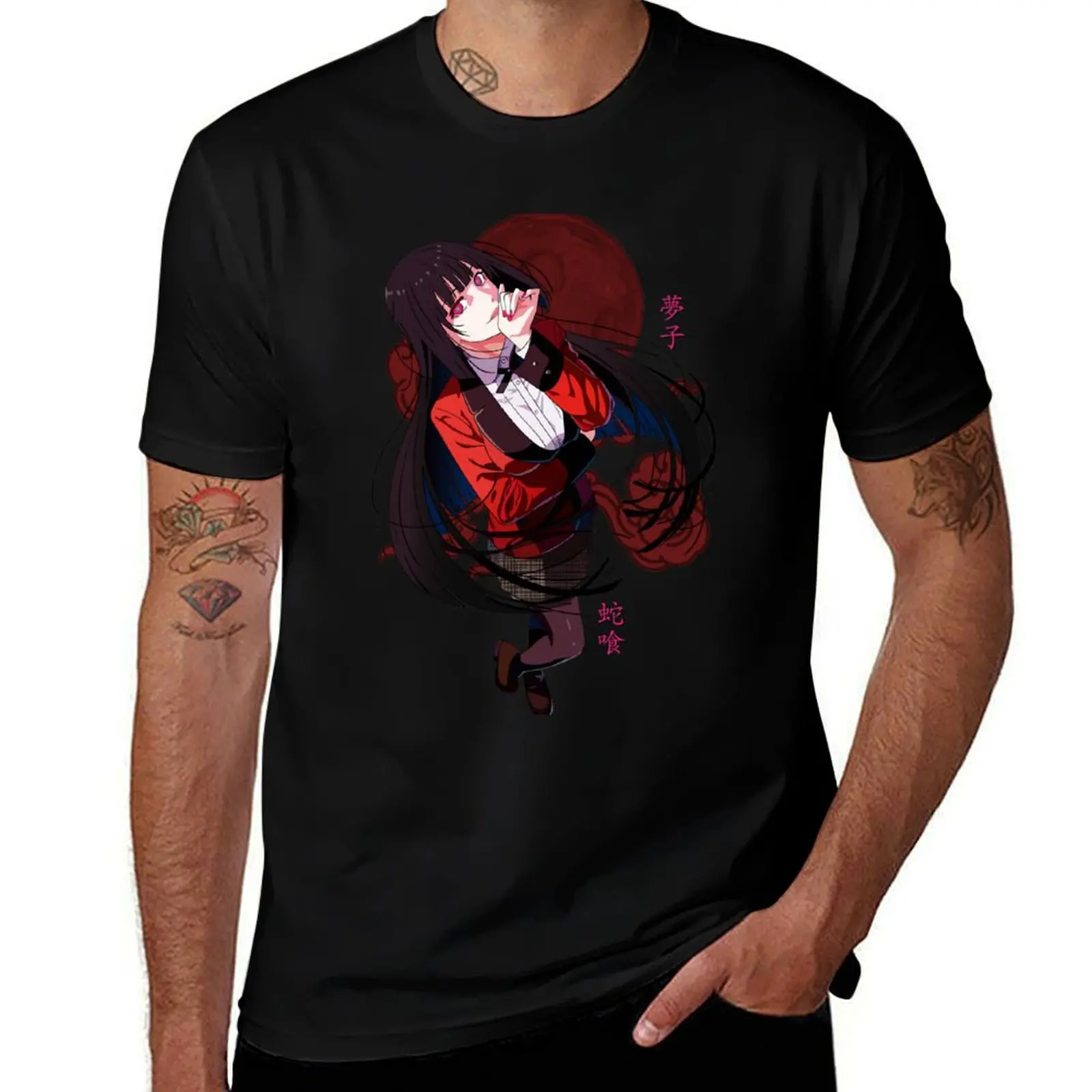 Фото Футболка Jabami Yumeko Risky Gambler, модная футболка с буквенным принтом №1