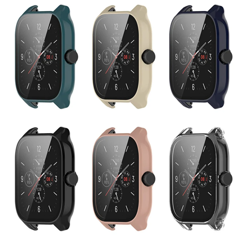 Защитный чехол из поликарбоната для смарт-часов Amazfit GTS 4 цвет в ассортименте -