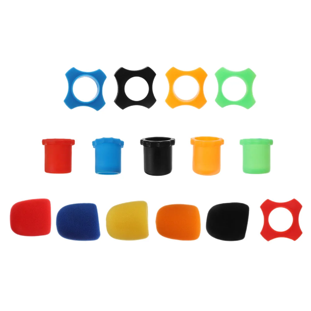 

5 Sets Practical Dust-proof Covers Microphones Bottom Protective Covers
