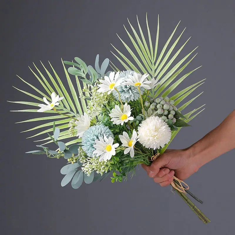 

Silk Dandelion Flower Ball Fake Flowers DIY Home Wedding Decoration Artificial Flower Bouquet Valentine's Day Gifts