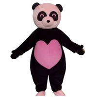 pink love panda bear cartoon character costume cosplay mascot customized adult size cosplay costume