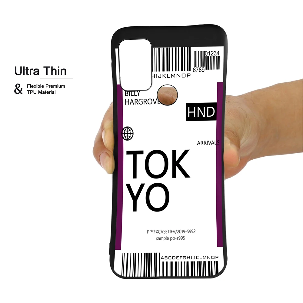 hot air ticket travel new york los angeles case for motorola moto g9 play e7 g7 plus power g 5g plus g30 g60s e40 e20 soft cover free global shipping
