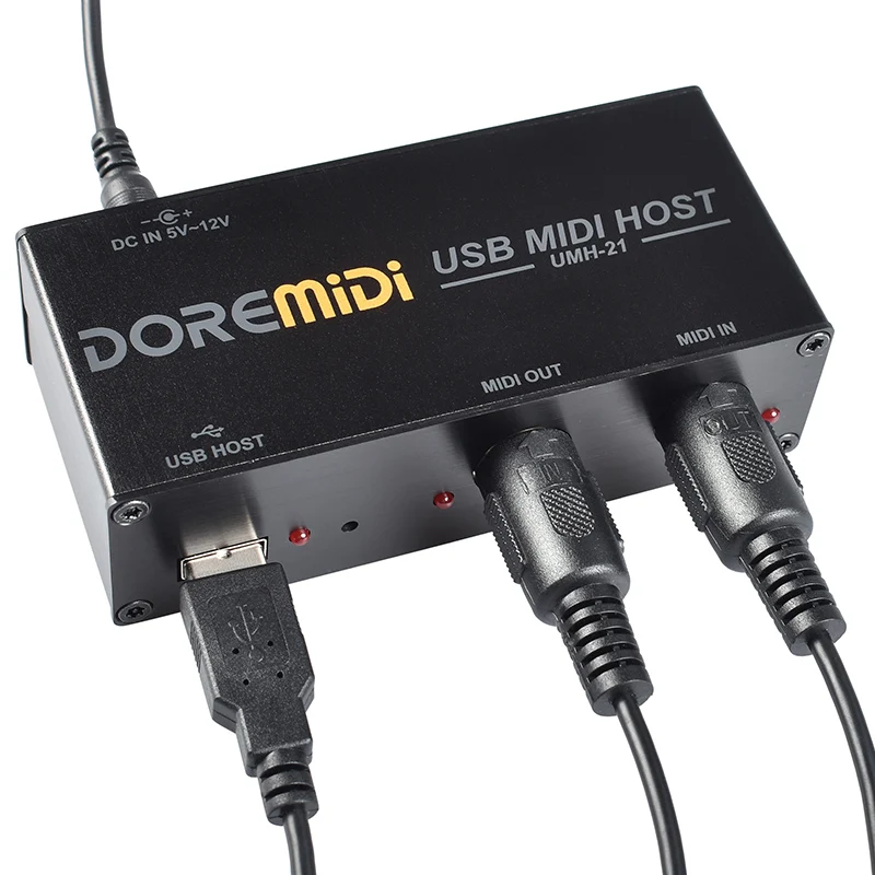 DOREMiDi высокоскоростной USB MIDI-хост-бокс миди-хост к миди-конвертеру UMH-21 |