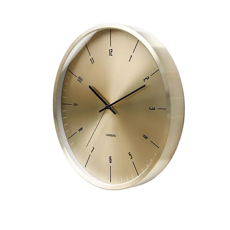 

Большие настенные часы в скандинавском стиле, бесшумные золотистые современные креативные домашние часы для гостиной, Роскошные Металличе...