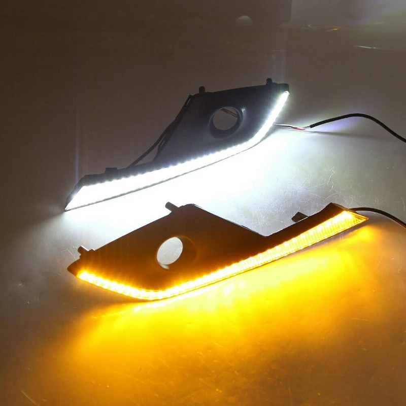 Дневной свет для автомобиля дневные ходовые огни задняя фара с желтым указателем