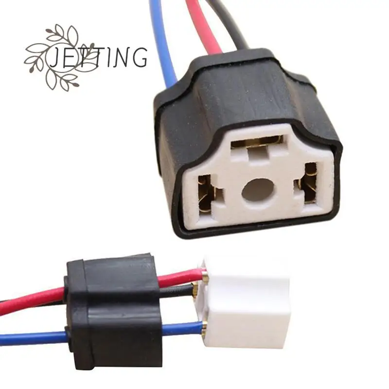 

1PC H4 9003 Ceramic Wire Wiring Car Head Light Bulb Lamp Harness Socket Plug